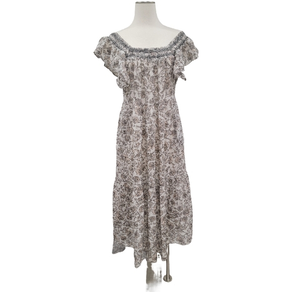 Free People Bonita Dress Beige Maxi with Pockets! - Picture 4 of 9